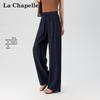 Женские брюки La Chapelle из смесовой льняной ткани с высокой талией и широкими штанинами
