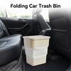Multi-function Folding Car Trash Bin Portable Rubbish Basket Car Supplies Waste Litter Can  Camping