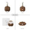 Кожаный чехол из коровьей кожи для Apple Airpods 3 2021 Кожаный чехол с крючком Bluetooth Беспроводной Funda Зарядный кейс Аксессуары для Airpod