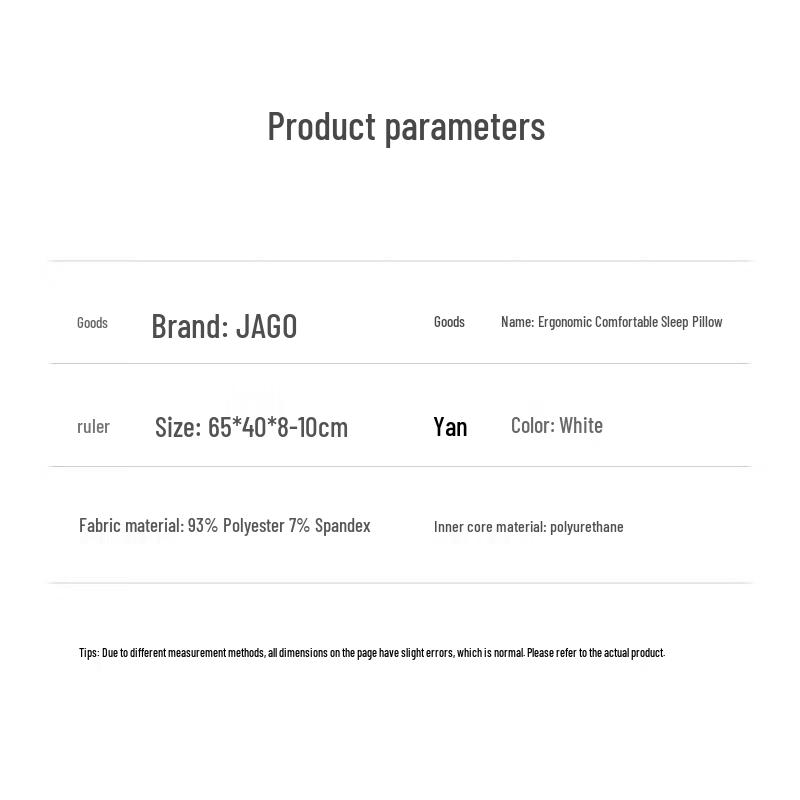 Jiaao Ergonomic Memory Foam Neck Support Pillow