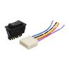 ACROPIX 2-in-1 DC 5 Pin Universal Power Window Switch with Wiring Harness Socket Black 1 Pack