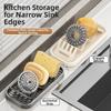 Waterproof Bathroom Soap Dish Self Draining Kitchen Storage Holder W-Shaped Soap Rack  Restaurant