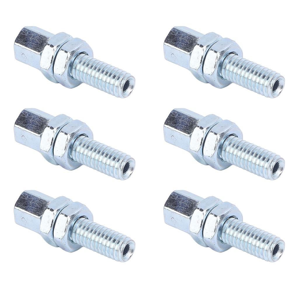 6PCS M6 Hollow Screw Kit High Hardness Steel Alloy Hollow Screw Nut Set for Motorcycle 212cc ATV Go Kart