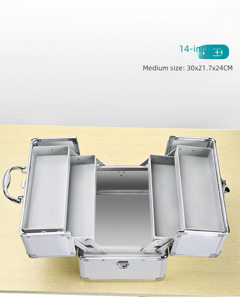 Большая многослойная аптечка с двойным открыванием — большая вместимость для семейного использования