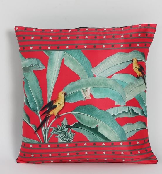 Чехол для подушки KOKO MAISON INC Talking Parrots Polystain (Пакет из 5) | Закрытие клапаном | Цифровая печать