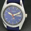 REFURBISHED CITIZEN AUTOMATIC 8200 JAPAN MENS DAY&DATE BLUE DIAL WATCH a432565-2 R112-a432565