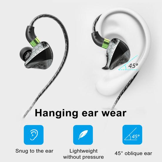 Наушники Проводные наушники-вкладыши с сабвуфером и микрофоном Улучшенное качество звука Наушники для игровых музыкальных звонков 3,5 мм