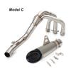 For Yamaha MT09 Tracer 900 2014 - 2020 Motorcycle Full System Exhaust Muffler Tube Header Front Connect Pipe Stainless Steel