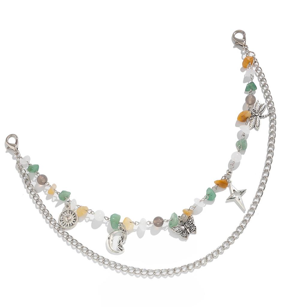 Элегантные бабочки-стрекозы, подвесные украшения, неровные гравии, украшения для сумок-цепей, модные аксессуары для рюкзаков в стиле панк