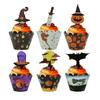 Party Pumpkin Witch Cupcake Tray Cupcake Wrapper Cake Topper Paper Cup Muffin Cases