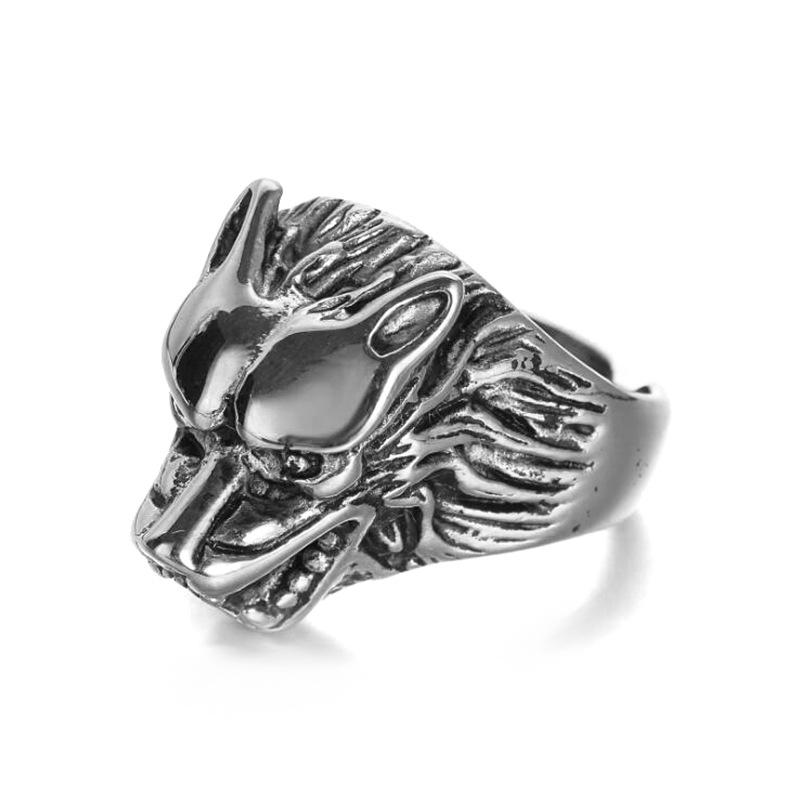 Chao Fashion Мужское кольцо для литья в виде головы волка, мощное мужское модное ретро-кольцо