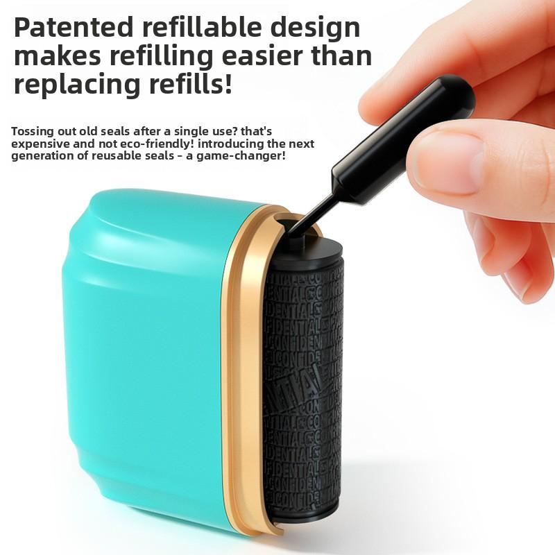 3 Colors Portable Privacy Roller Stamp – Identity Protection & Confidential Data Guard for Theft Prevention