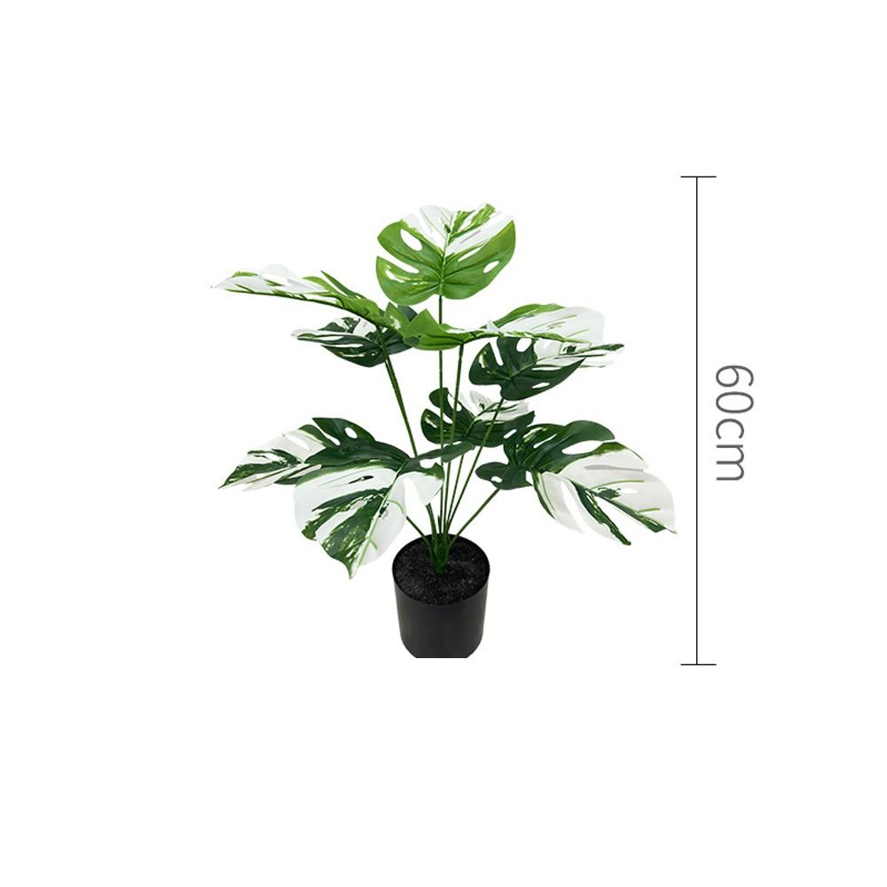 9-24 вилки искусственные тропические пальмовые ветви большие искусственные черепахи задний лист домашний садовый декор