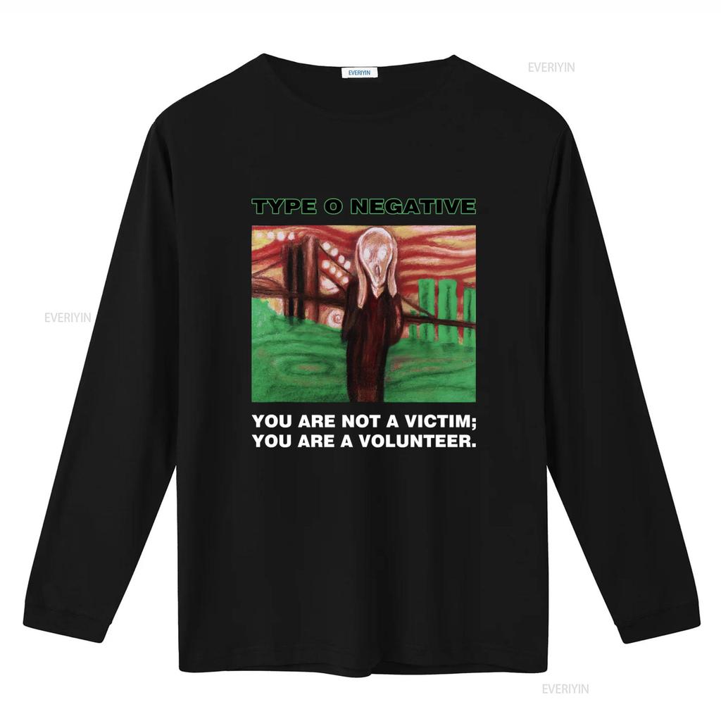 2000 Type O Negative You Are Not A Victim T Shirt Gothic Rock Band Art Print Vintage Washed Breathable Versatile Graphic