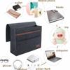 Multiple Pockets Bedside Hanging Organizer Space Saving Remote and Tissue Holder Bed