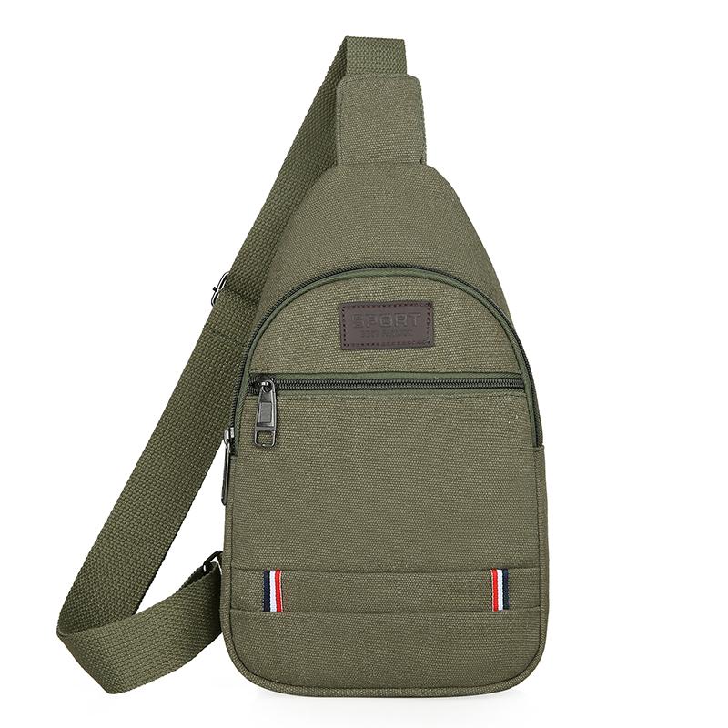 Korean Style Men's Oxford Cloth Crossbody & Waist Bag - Canvas Chest & Shoulder Bag