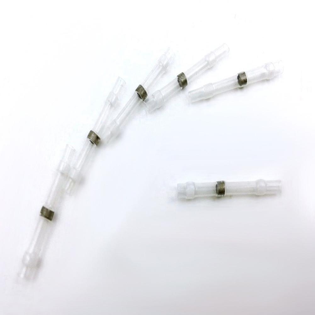 Термоусадочные соединители для проводов 10 шт. Водонепроницаемая муфта AWG22-18 стыковая электрическая клемма с луженым припоем