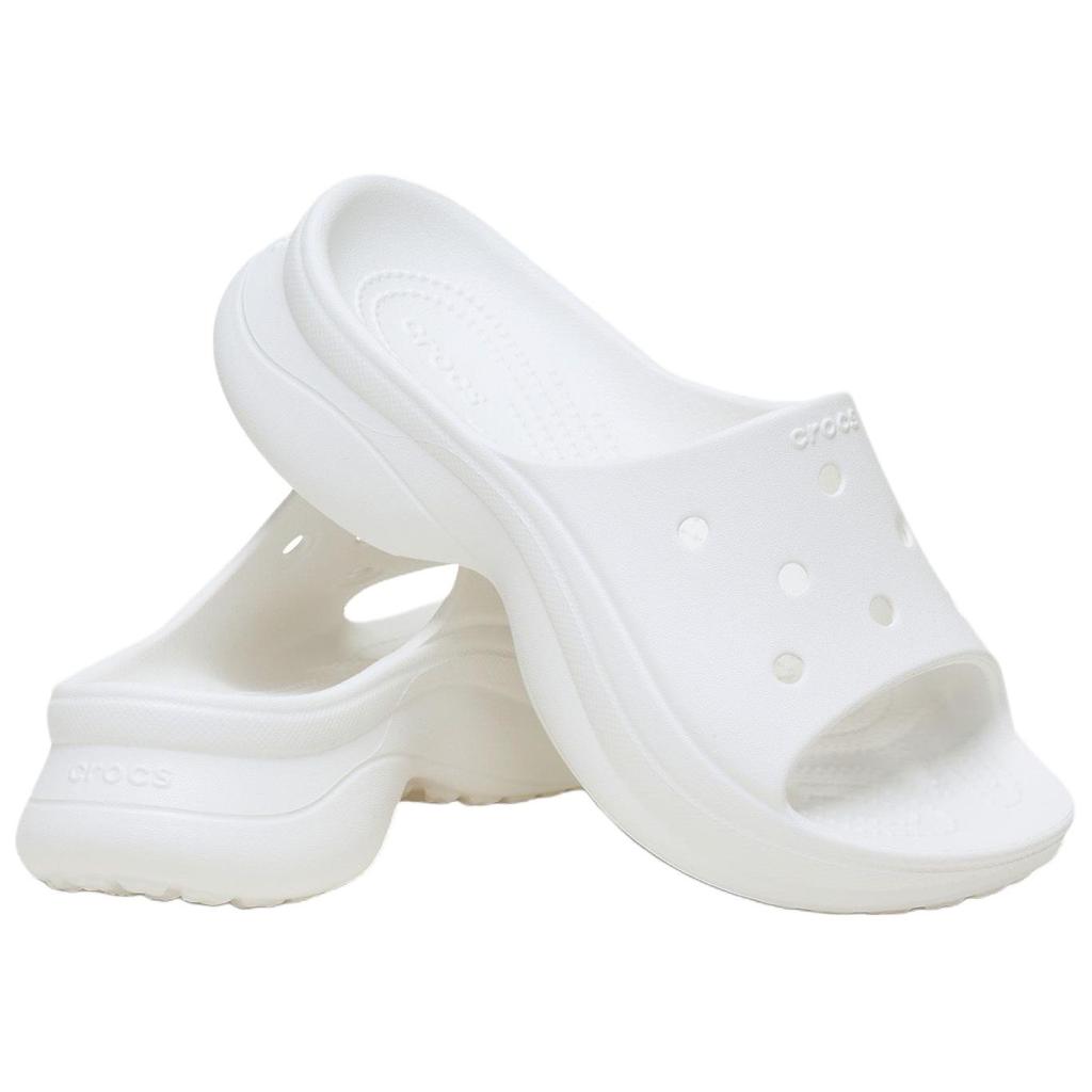 Crocs Casual Comfortable EVA Anti-Friction Slide Sandals Women Sandals White 211108-100