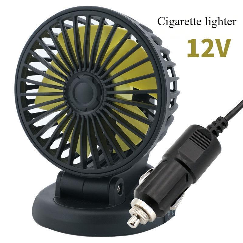 Triple Head Vehicle Cooling Fan Wide Voltage 12V 24V Compatibility Heavy Truck Air Blower High Wind Output Adjustable Angle
