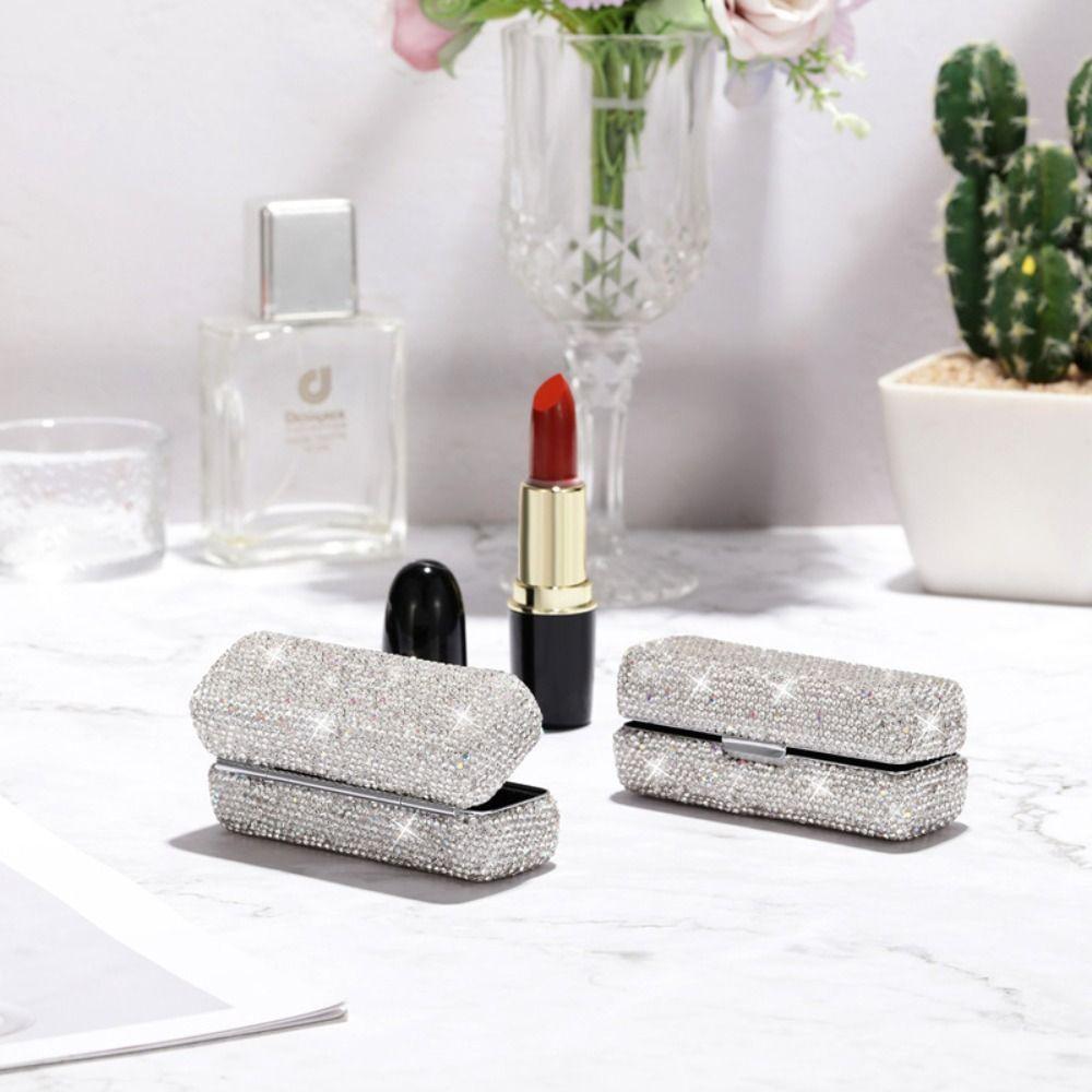 Creative Lipstick Bag Fashion Lipstick Protective Cover With Mirror Mini Lipstick Box  Gift