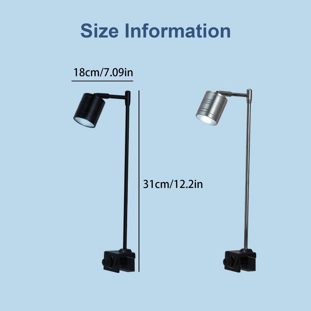 Светодиодный светильник для аквариума 7 Вт/10 Вт для небольших аквариумов с зажимом, регулируемый цвет света