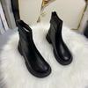 Обувь Массивные непромокаемые короткие туфли для женщин Ботильоны на платформе Женские ботильоны с круглым носком Бесплатная доставка и низкая цена Y2k