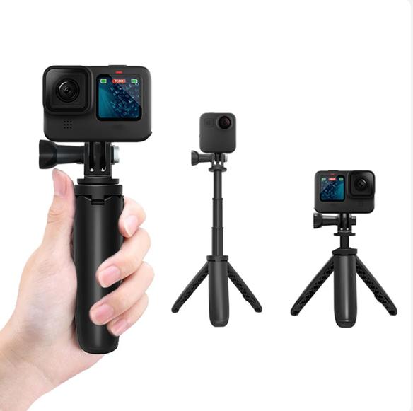 Штатив для Gopro Vlog, складной штатив, мини-портативный монопод для Go Pro Hero 11 10, черный аксессуар для экшн-камеры Osmo
