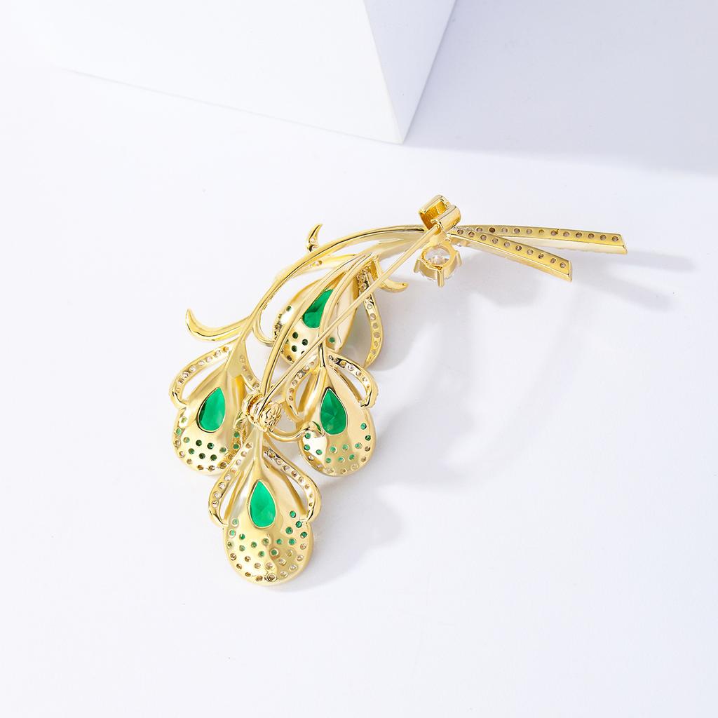 Senior Brooches Flower Leaf Brooch Pins for Women Suit Pendant Fashion Brooches Jewelry