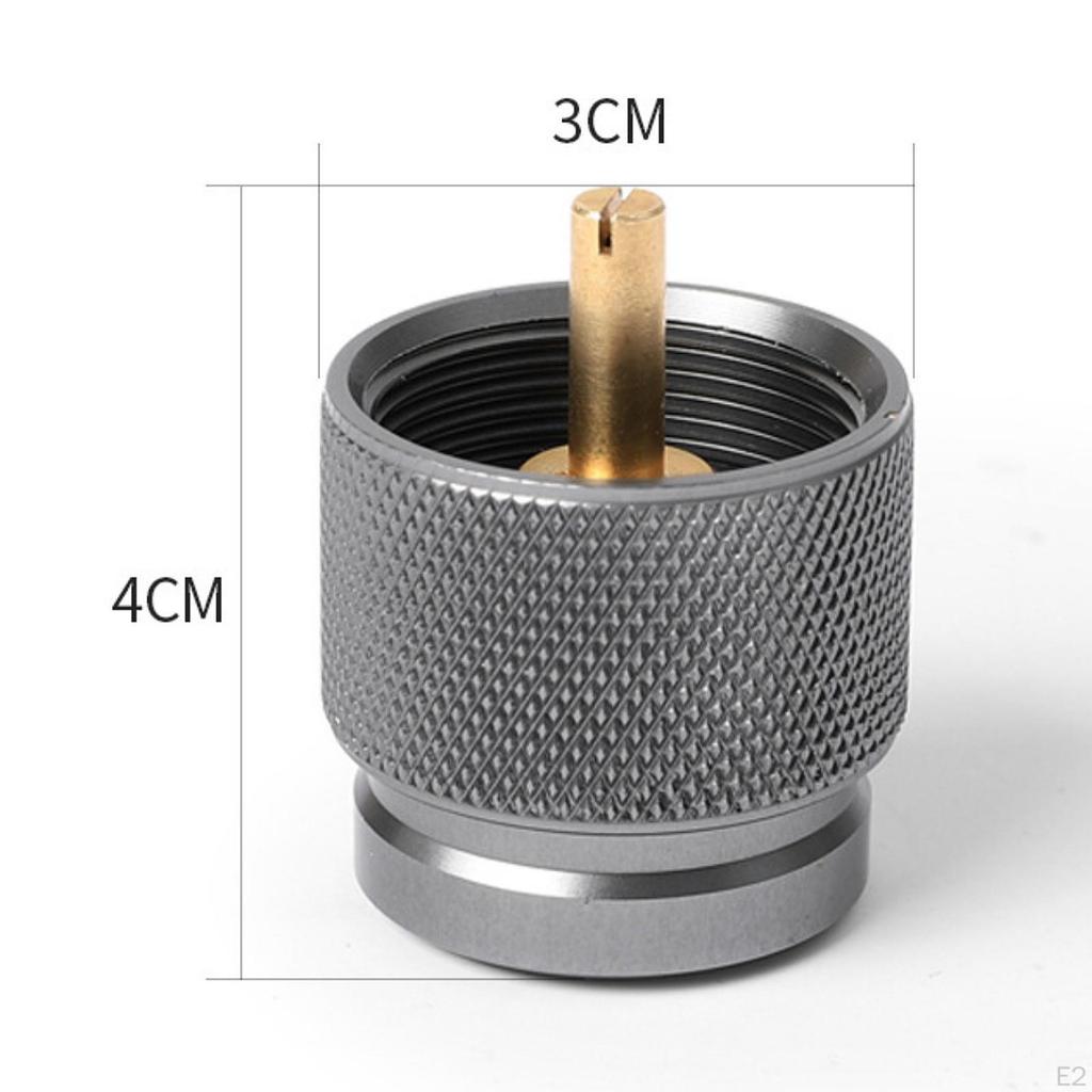 Адаптер для кемпингового газа Бутан Конвертер Аксессуары Алюминиевый сплав Конвертер Заправка для