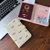 Lovely Cartoon Cat Dog Passport Covers Women Men Passport Holder Flight Ticket Clips ID Bank Credit Card Holder Passport Travel
