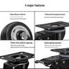 Silent Swivel Caster Wheels (10-pack)