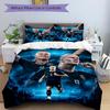 Football Hero Action Print 3Pcs Bedding Setduvet Cover With 2 Bedropillowcase Home Birthday Gift