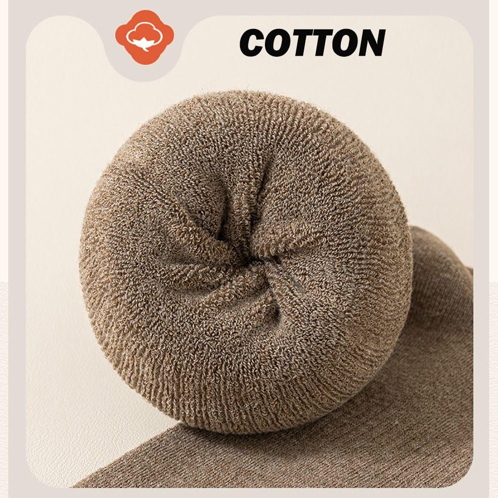 Cotton Knee High Socks Solid Color Knitted Stocking Long Tight Stocking Thigh High Socks