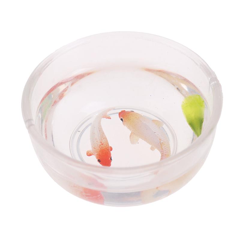 1:12 Dollhouse Miniature Fish Tank Bowl Aquarium Doll House Home Decor Toy