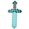 Mine Craft Sky Blue Role Play Prop Diamond EVA Foam Sword & Pickaxe Toy