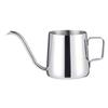 FAROL Coffee Pot, Stainless Steel, Silver, Narrow-Mouth Gooseneck, Commercial Use (Silver, 250ml)