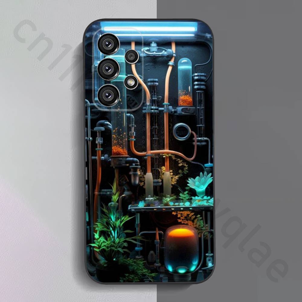 Креативный чехол для телефона с печатной платой для Samsung S9, S10, S20, S10, S21, S25, S24, S23, Ultra, FE, Plus, Lite, Мягкий силиконовый черный чехол