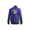 adidas Оригинальная двусторонняя куртка с воротником-стойкой и вышитым логотипом трилистника, мужская верхняя одежда фиолетового цвета FT6039