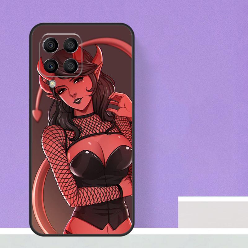 Чехол 'Женщина-дьявол' для Samsung Galaxy M21 M31 M15 M55 M56 M36 M16 M06 M13 M33 M53 M12 M32 M52 M14 M34 M54