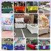 4/5/6/8FT Stretch Spandex Table Cover, Elastic Stretchable Patio Tablecloth Protector for Party Banquet Wedding Christmas Events