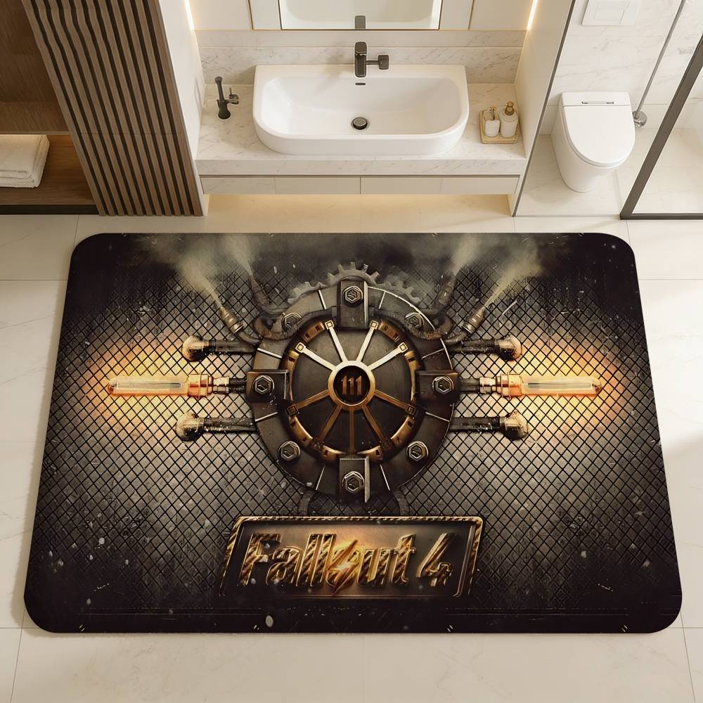 Игровой сейф Tec F-Fallout Ковер для коридора Моющийся Нескользящий Коврик для зоны гостиной с диваном и креслами Кухонный коврик для входной двери Ковер