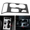 Matte Carbon Fiber Cup Holder Trim for Volvo XC40 2019-2025 Center Console Upgrade ABS Plastic Easy Install Scratch Resistant