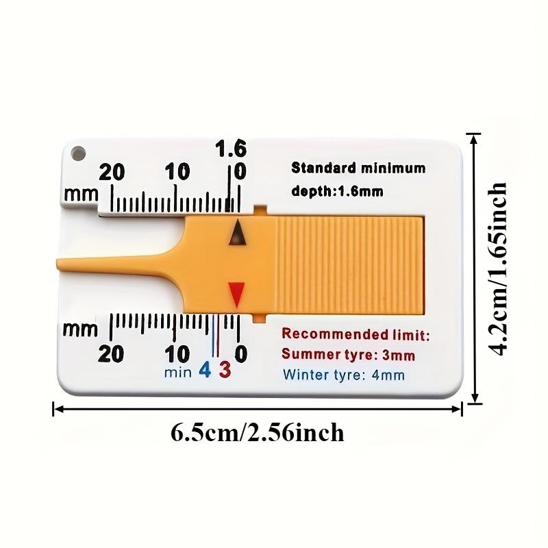 1pc Durable Tire Pattern Depth Gauge/Portable, Compact, Suitable for Cars, Motorcycles, Trucks, Trailers/Essential Safety Tool