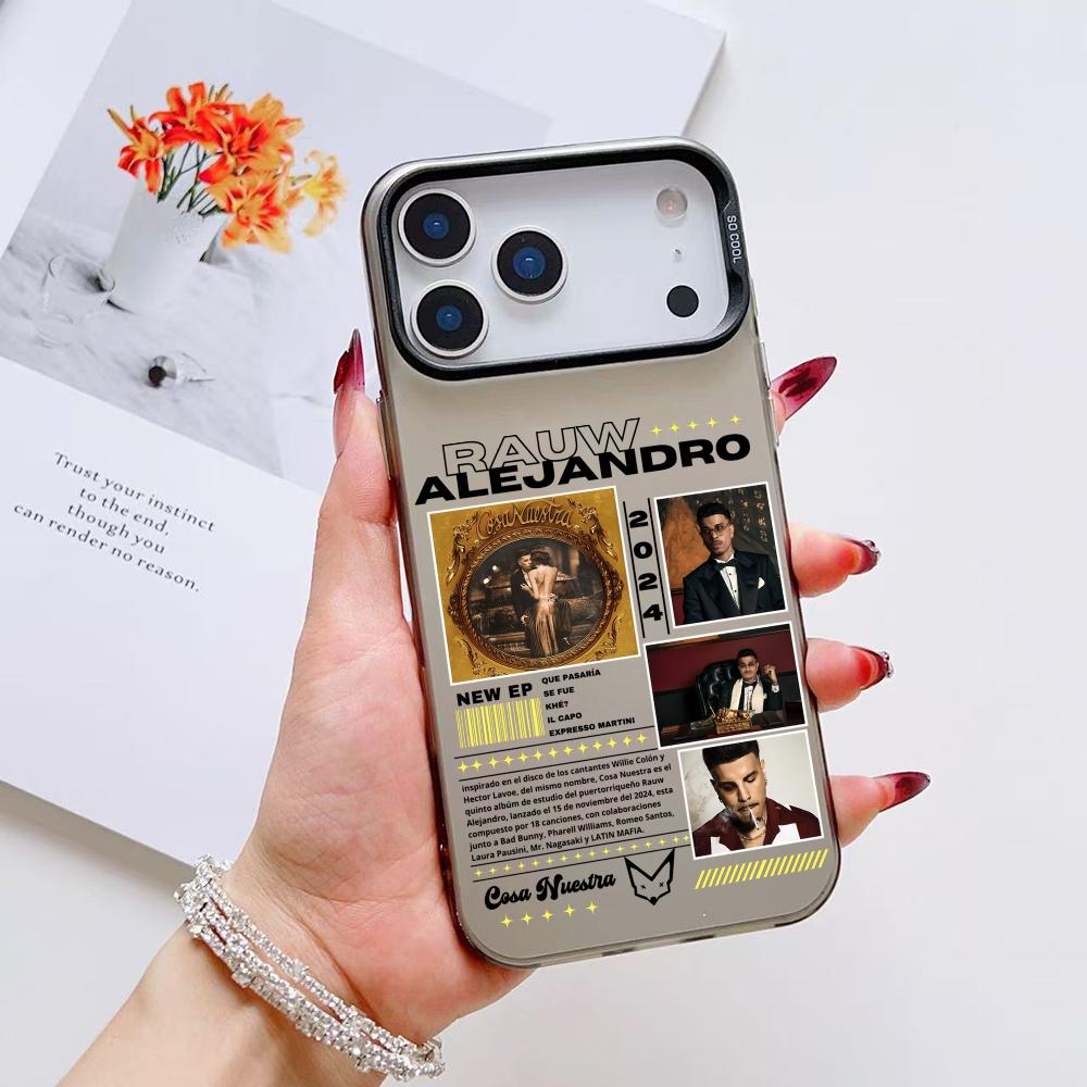 Singer R-Rauw Alejandro Phone Case For iPhone 17 16 15 14 13 12 11 Pro Max Air Matte Laser Aurora Shockproof Funda