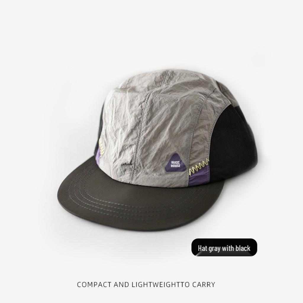 Quick-Dry Color Block Baseball Cap: Sun Protection, Breathable, Thin Duckbill Design for Spring-Summer Outdoor Sports
