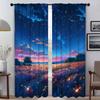 Звездная ночь затемняющие шторы для комнаты 2 панели элегантные шторы для комнаты разделительные жалюзи тюль для спальни Хэллоуин украшения для детей