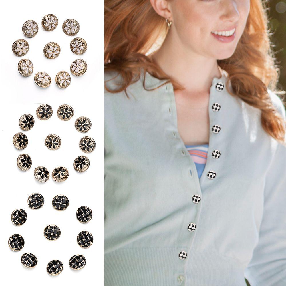 10Pcs/Set Handmade Ornaments DIY Sewing Accessories Clothing Buttons Needlework Shirt Buttons