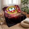 Southampton FC Custom Name Text Flannel Blanket Soccer Logo Personalized Fleece Throw Blanket Special Gift For Sofa Bedroom Home