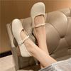 Chinese Style with Skirt Single Shoes Women's Spring and Summer 2025 French Style Explosion Versatile Retro Round Head Shallow Mouth Mary Jane Shoe