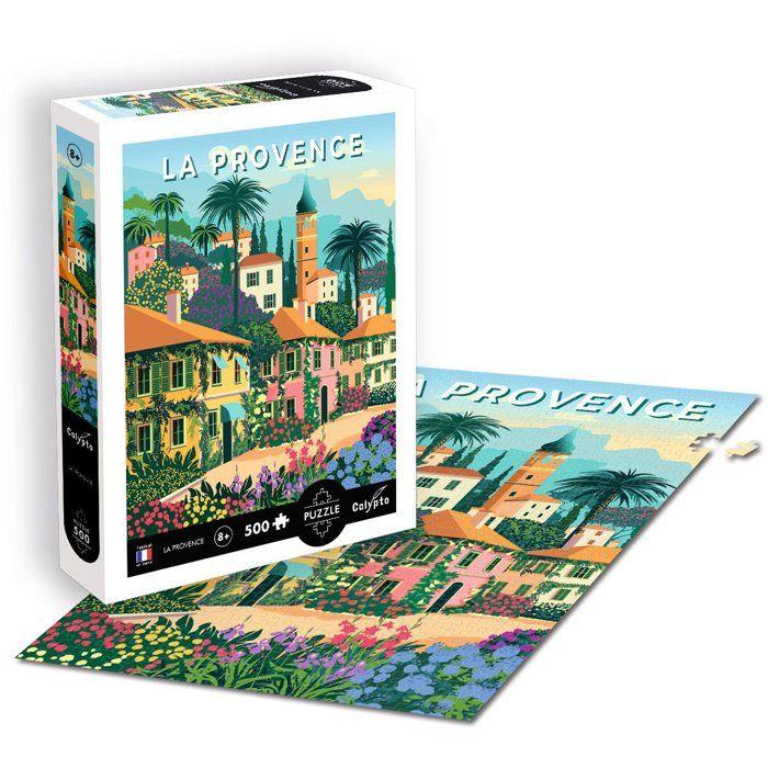 Puzzle - SENTOSPHERE - Calypto - 500 pieces - La Provence - Toucher soyeux - Des 8 ans